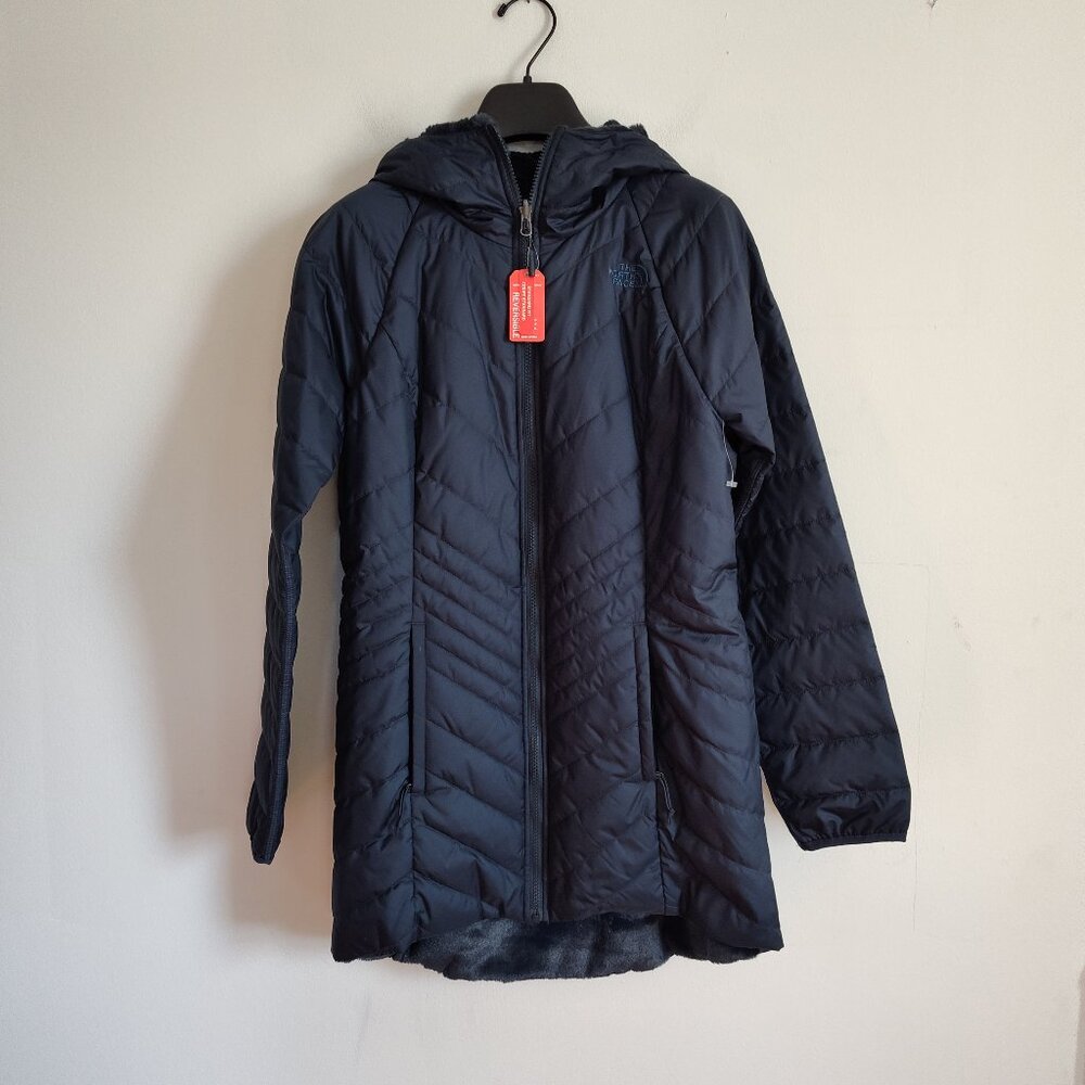 Ladies SZ S The North Face Navy Mossbud Parka